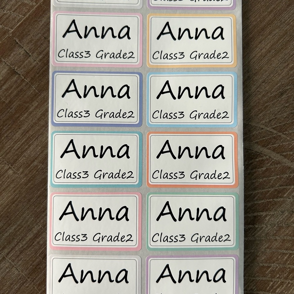 200pcs large name stickers logo sticker personalized label waterproof office DIY